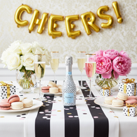 Thumbnail for Black and White Dots Mini Bottle Wrap Set on Mini La Marca Prosecco