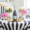 Black and White Roses Bottle Wrap on La Marca Prosecco