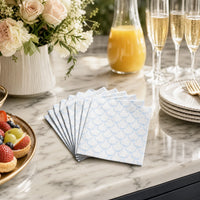 Thumbnail for Blue Bow Cocktail Napkins cocktail napkins matching the bottle wrap design (view 2)