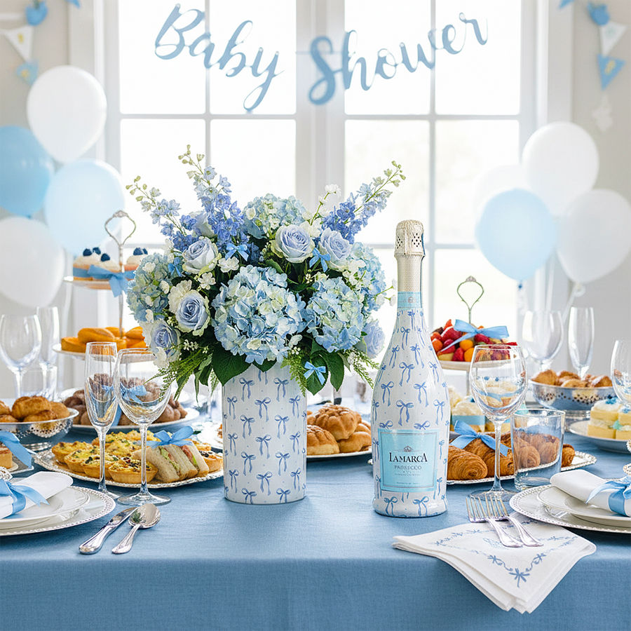 EVERVASE Wrap- Blue Bows