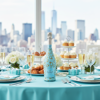 Thumbnail for Blue Engagement Ring Bottle Wrap on La Marca Prosecco