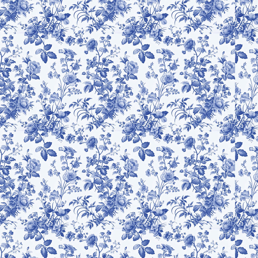 Blue Florals Designer Wrap on EVERVASE