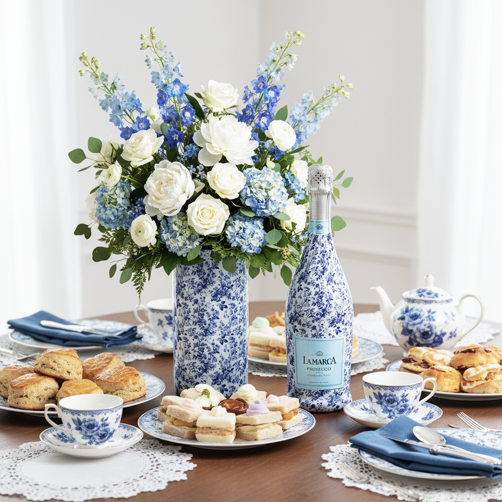 EVERVASE Wrap- Blue Florals