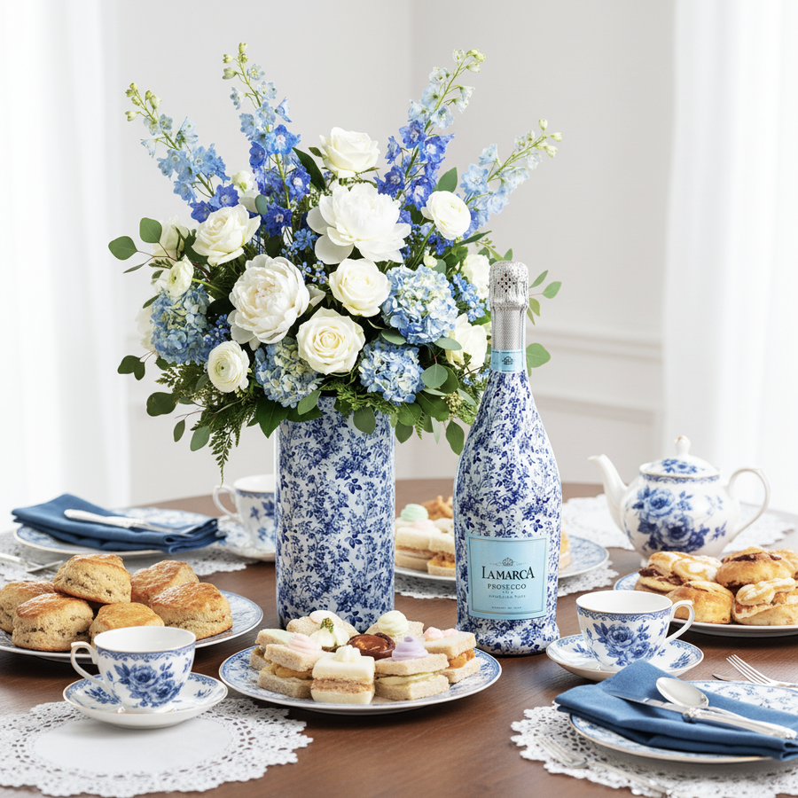 EVERVASE Wrap- Blue Florals