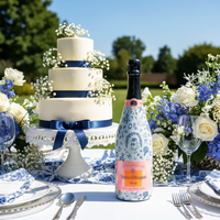 Thumbnail for Beau Bottles Blue Wedding Toile- Champagne Collection