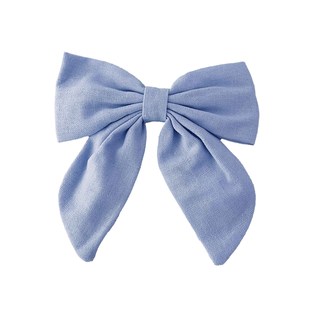 Beau Bottles Blue Linen Bottle Bow