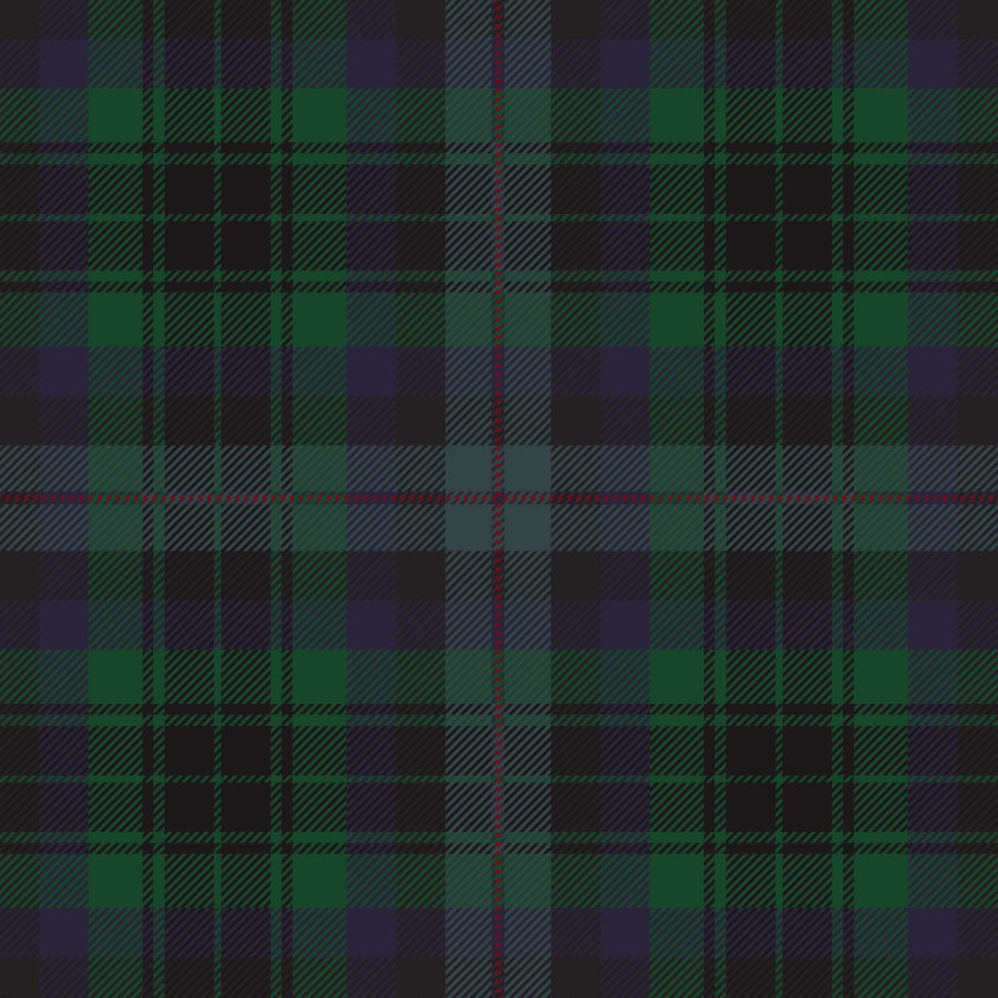 Beau Bottles Blue and Green Christmas Tartan - Champagne Collection