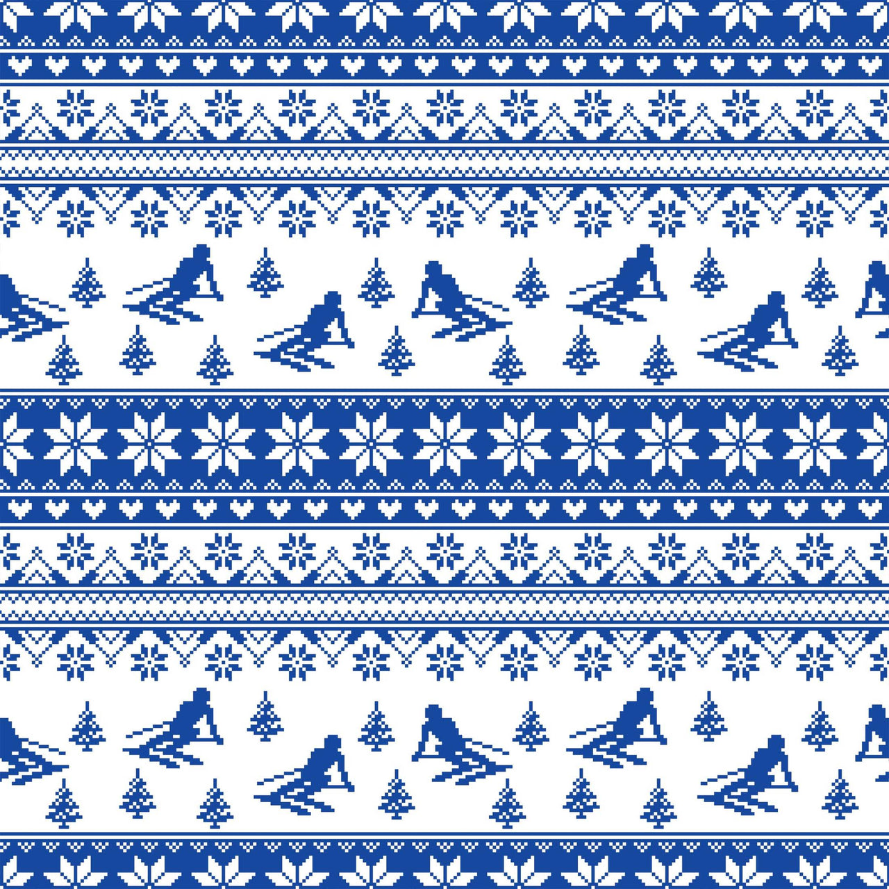 Blue and White Knitted Ski Bottle Wrap on La Marca Prosecco