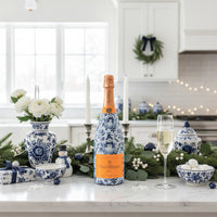 Thumbnail for Beau Bottles Blue and White Snowman - Champagne Collection