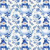 Blue and White Snowman Bottle Wrap on La Marca Prosecco