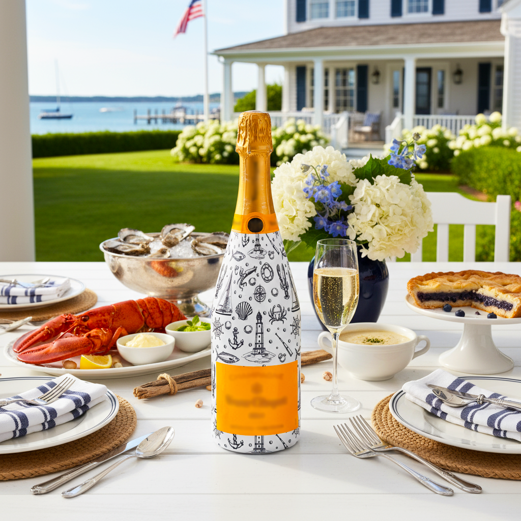 Beau Bottles Blue and White Yacht- Champagne Collection