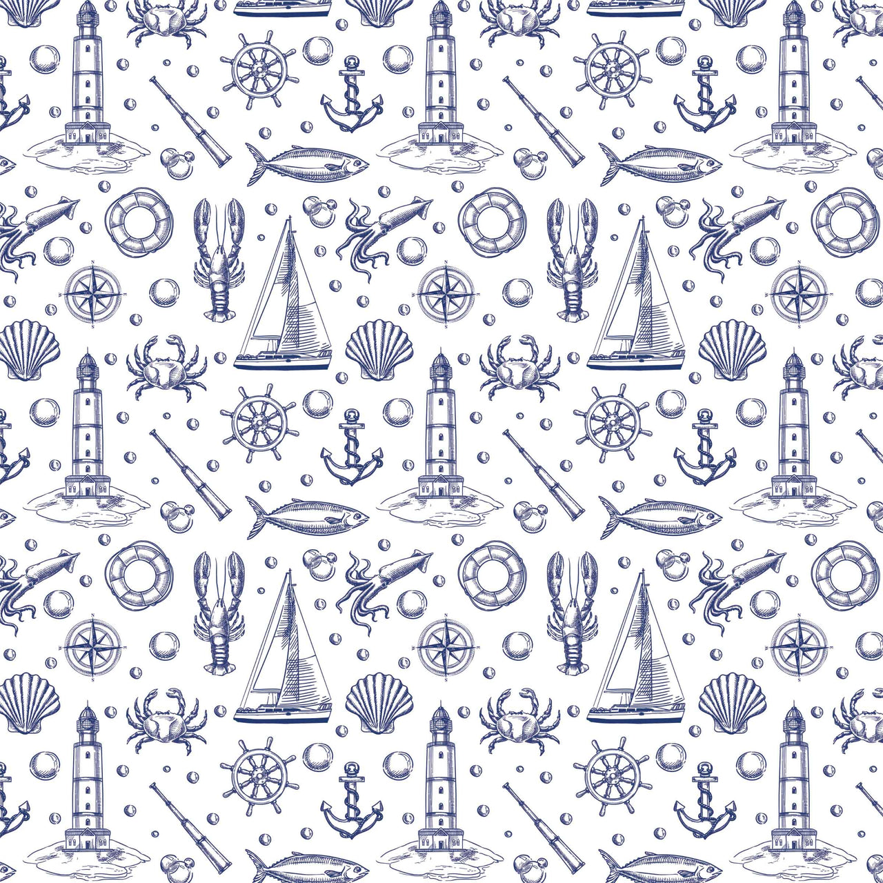 Beau Bottles Blue and White Yacht- Champagne Collection