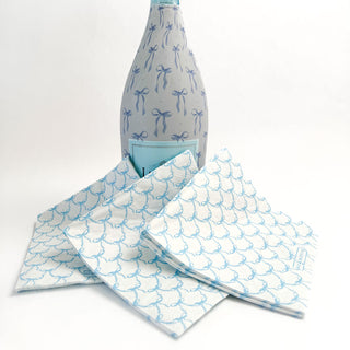 Beau Bottles Blue Bow Cocktail Napkins