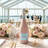 Thumbnail for Beau Bottles Blush Lace Floral- Prosecco Collection