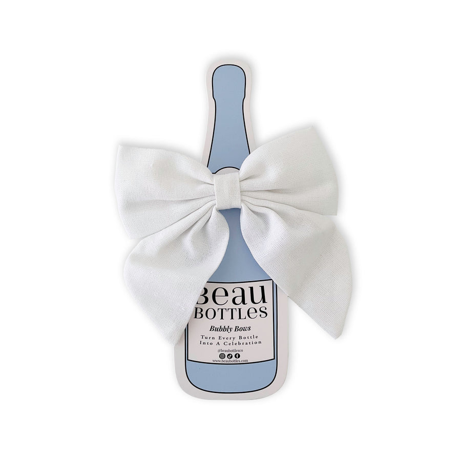 Blue Floral Bundle Bottle Wrap on La Marca Prosecco