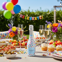 Thumbnail for Beau Bottles Colorful Dots - MINI Prosecco Collection - Set of 6 (Wraps Only)