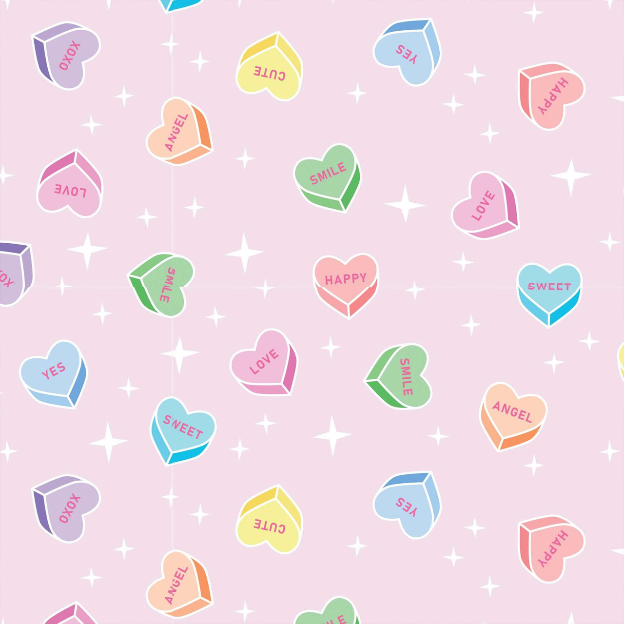 Limited Edition Conversation Hearts Bottle Wrap on Champagne Bottle
