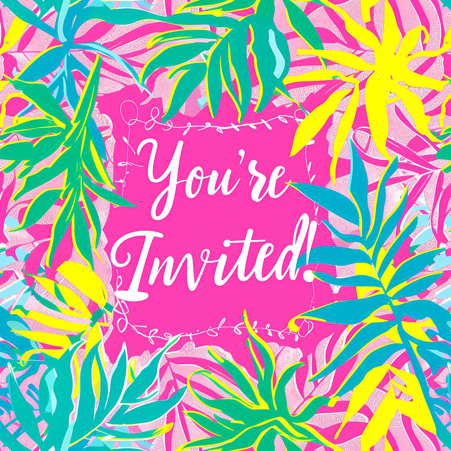 Cordial Invitation Bottle Wrap on Champagne Bottle