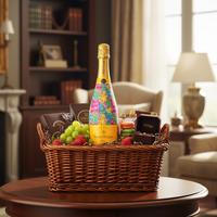 Thumbnail for Cordial Invitation Bottle Wrap on Champagne Bottle