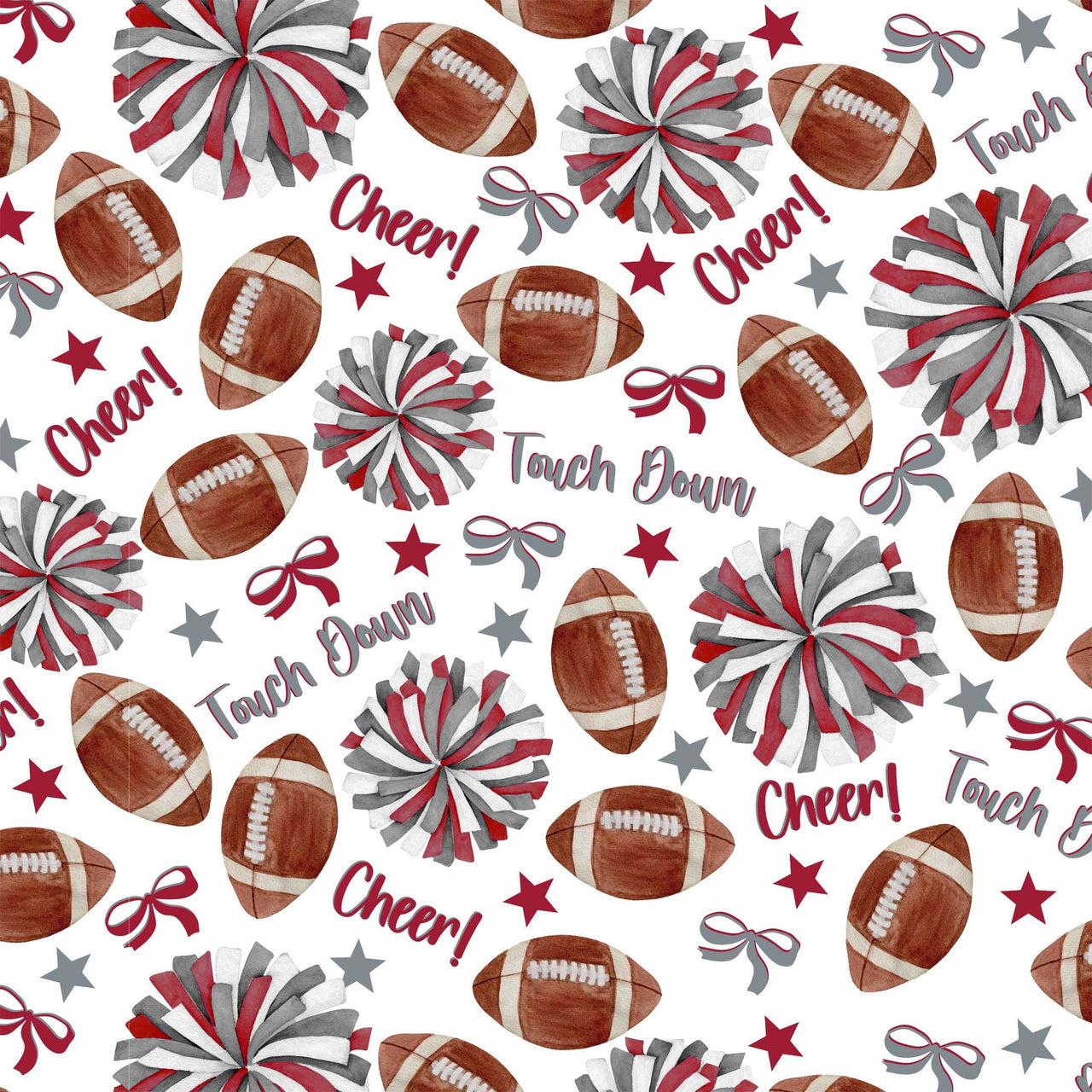 Crimson and Grey Game Day Bottle Wrap on La Marca Prosecco