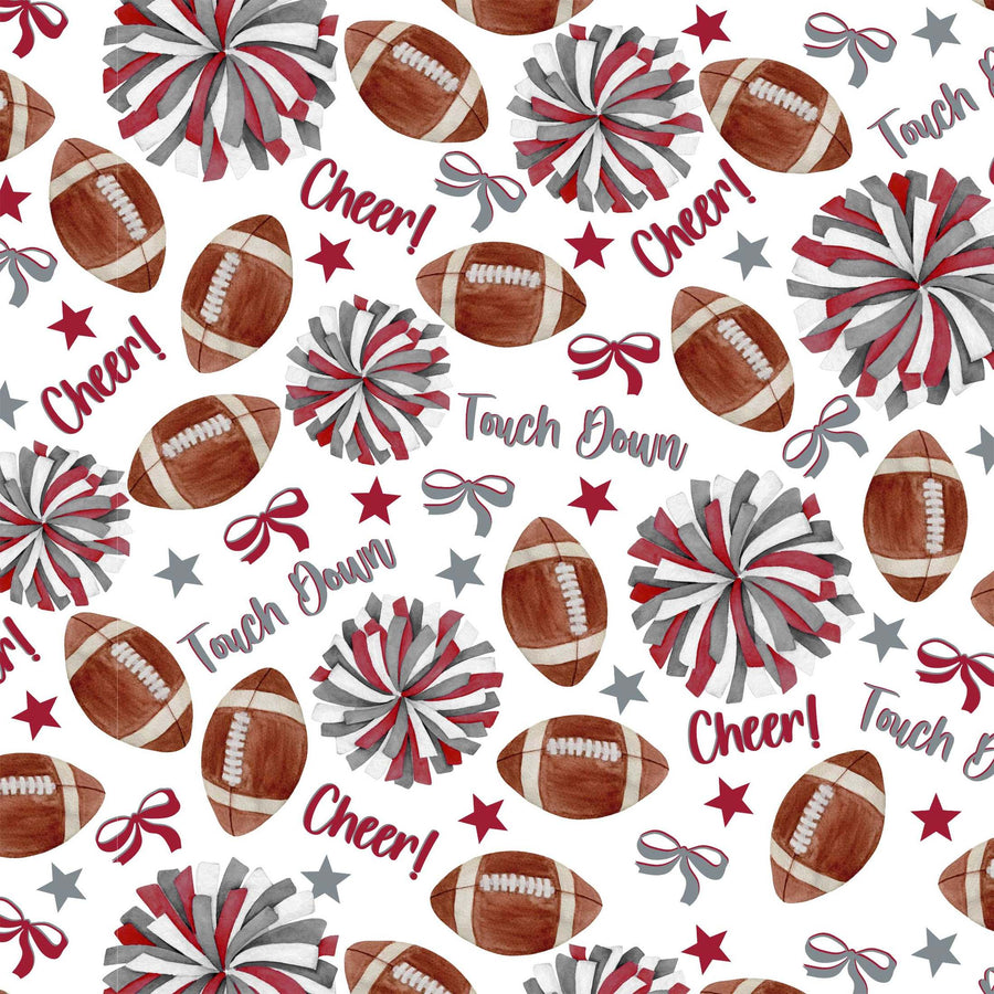 Crimson and Grey Game Day Mini Bottle Wrap Set on Mini La Marca Prosecco