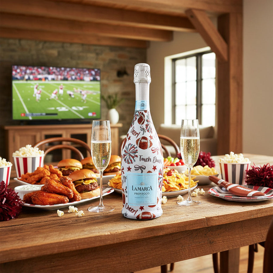 Beau Bottles Crimson and Grey Game Day - Prosecco Collection