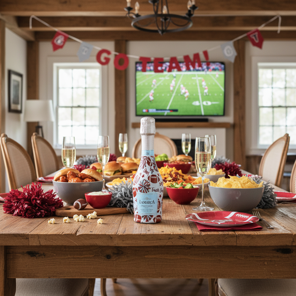 Beau Bottles Crimson and Grey Game Day - MINI Prosecco Collection - Set of 6 (Wraps Only)