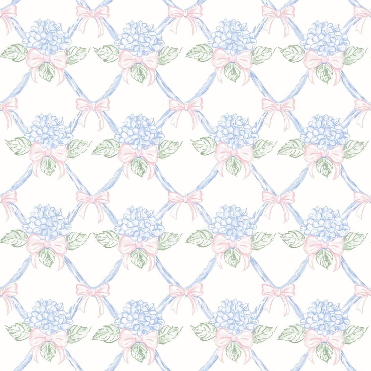 Hydrangea Lattice Bottle Wrap on Champagne Bottle