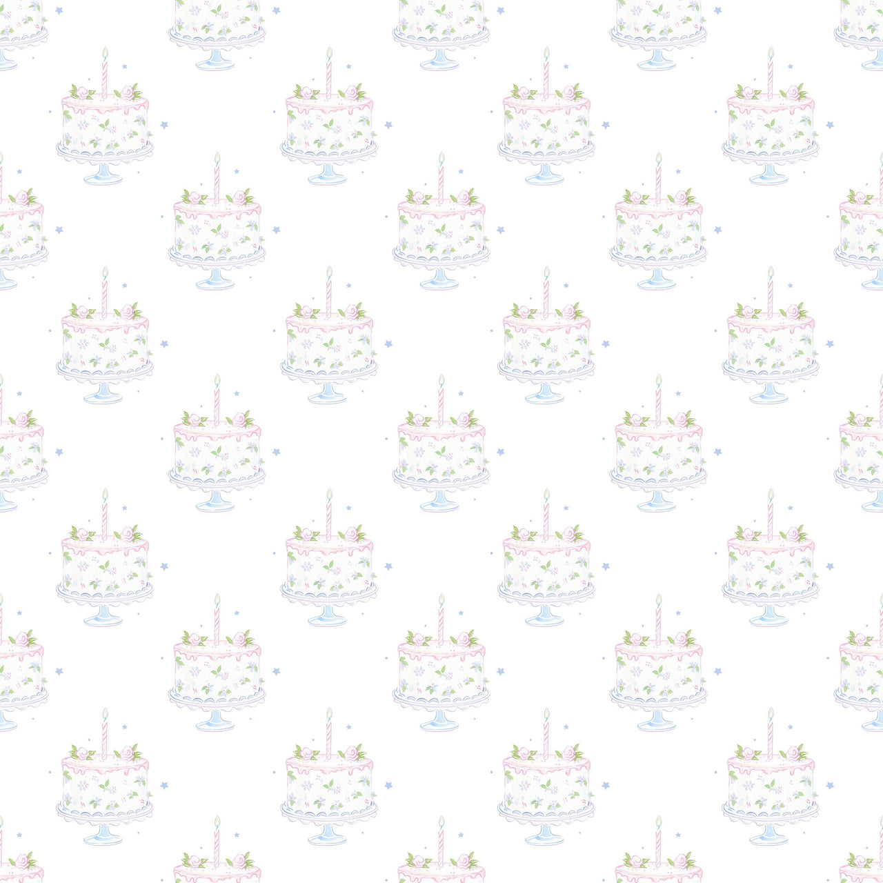 Grandmillenial Pastel Birthday Cakes Bottle Wrap on Champagne Bottle