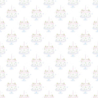 Thumbnail for Grandmillenial Pastel Birthday Cakes Bottle Wrap on Champagne Bottle