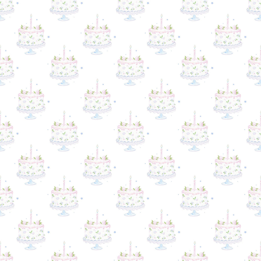 Grandmillenial Pastel Birthday Cakes Bottle Wrap on Champagne Bottle