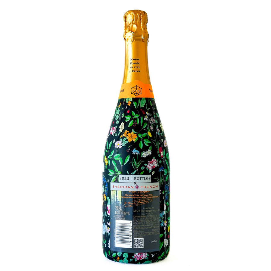 Sheridan French Collection - Onyx Wildflower Bottle Wrap on Champagne Bottle