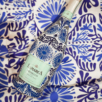 Thumbnail for Sheridan French Collection - Navy Jardin Bottle Wrap on La Marca Prosecco