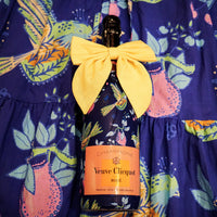 Thumbnail for Sheridan French Collection -  Indigo Songbird Bottle Wrap on Champagne Bottle