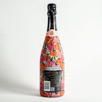 Thumbnail for Pink and Orange Pumpkins Bottle Wrap on Champagne Bottle