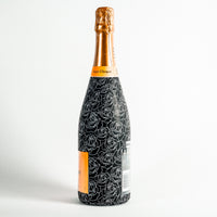Thumbnail for Black and White Roses – Champagne Collection Bottle Wrap on Champagne Bottle
