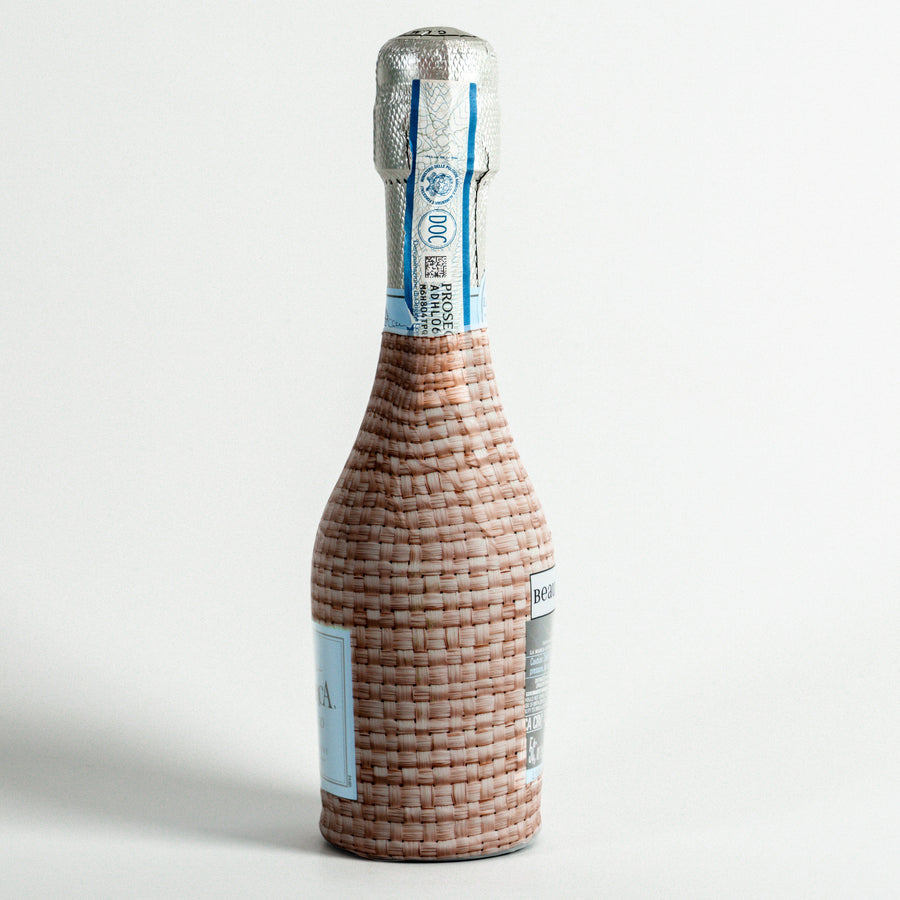 Beau Bottles Honey Rattan Weave - MINI Prosecco Collection - Six Pack