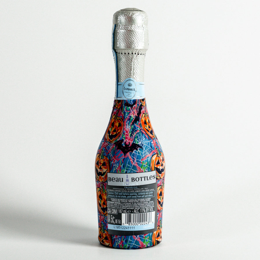 Beau Bottles Preppy Halloween Bats - MINI Prosecco Collection - Six Pack