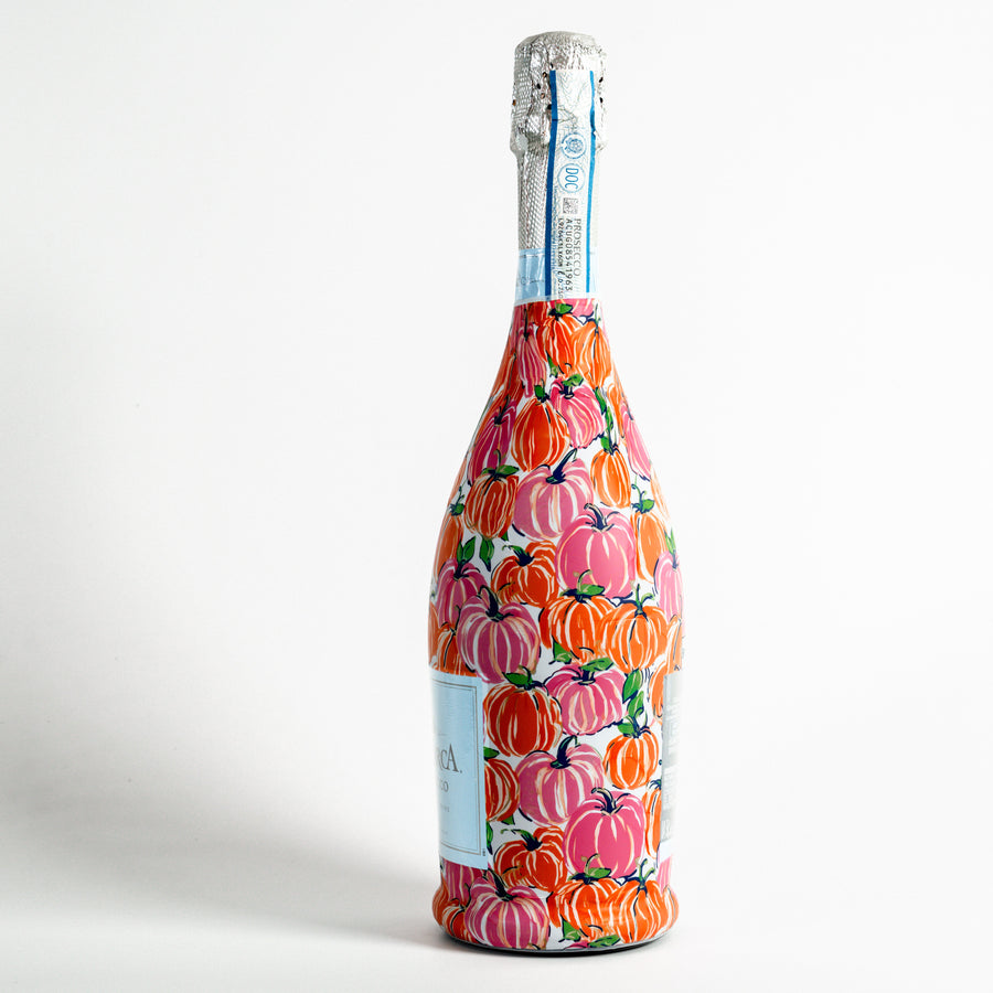 Beau Bottles Pink and Orange Pumpkins - Prosecco Collection