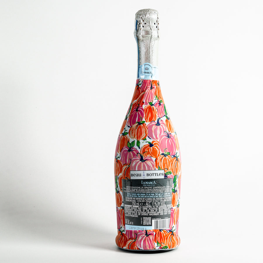 Beau Bottles Pink and Orange Pumpkins - Prosecco Collection