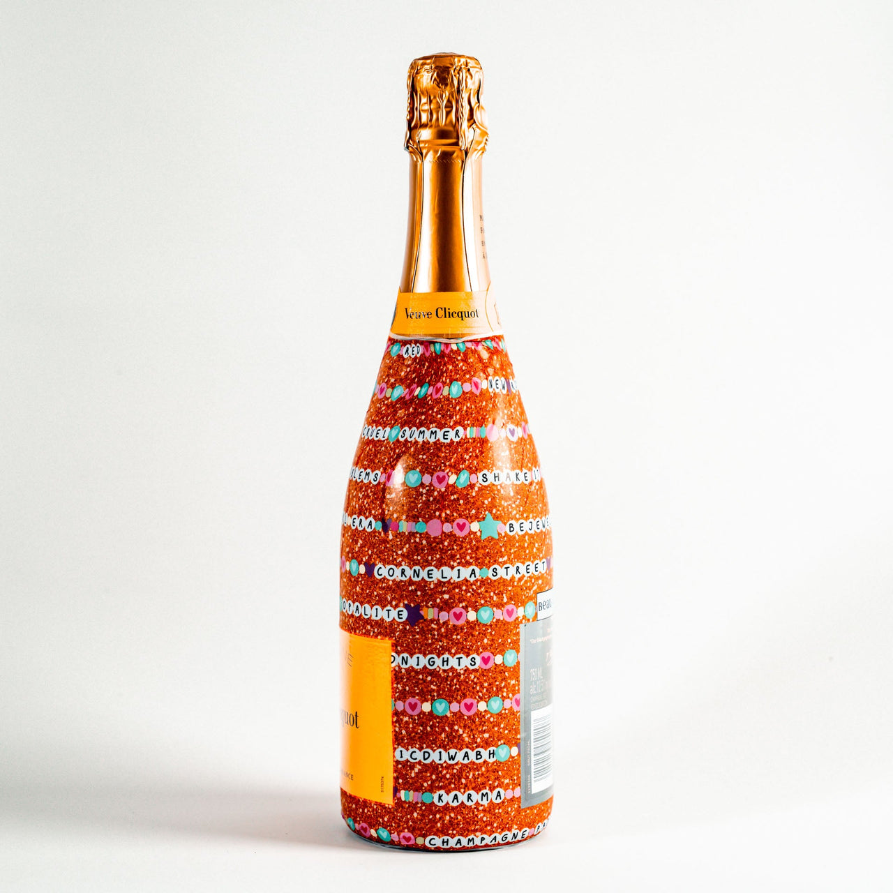 Friendship Bracelets Bottle Wrap on Champagne Bottle