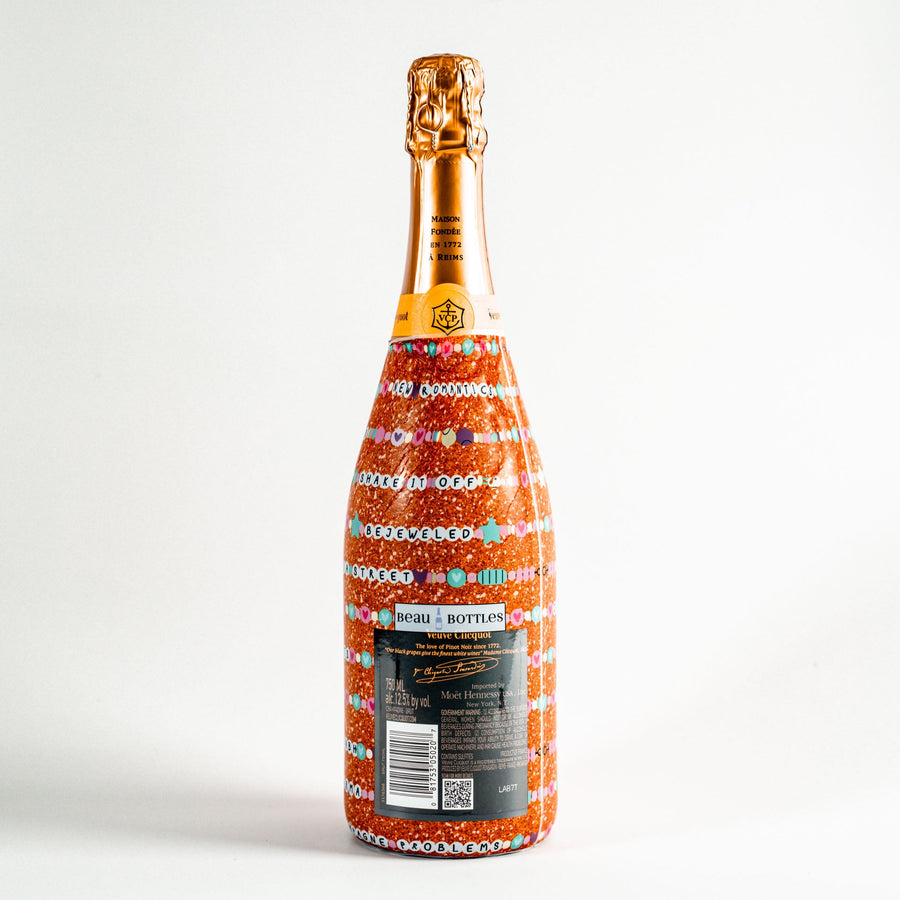 Friendship Bracelets Bottle Wrap on Champagne Bottle