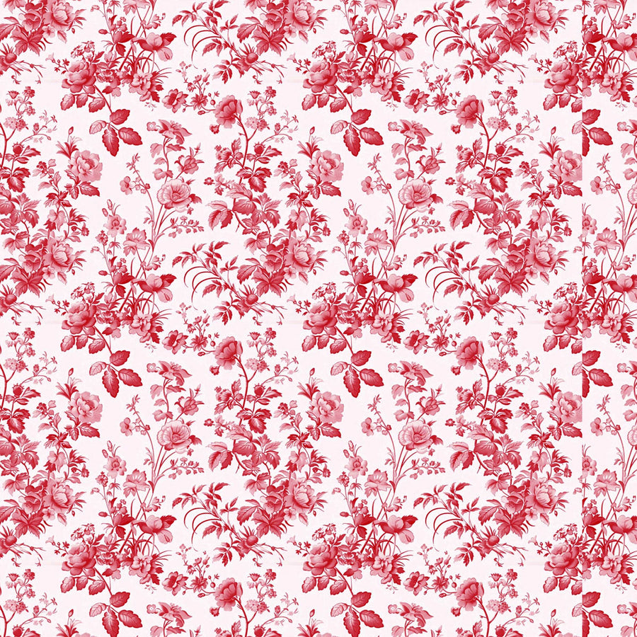 Grandmillennial Deep Red Floral Bottle Wrap on DAOU Wine