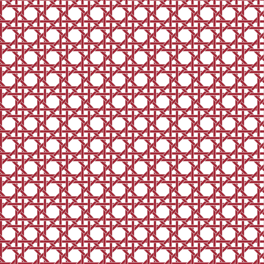 Deep Red and White Cane Bottle Wrap on DAOU Wine