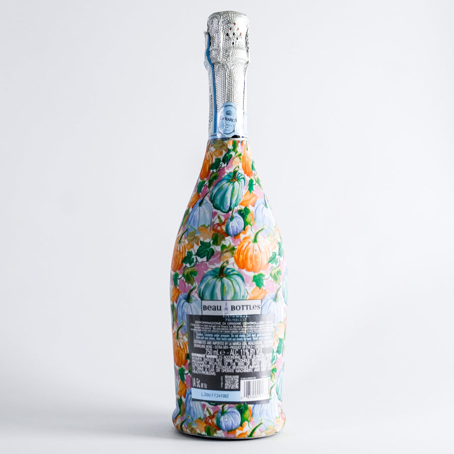 Beau Bottles Orange and Blue Pumpkins- Prosecco Collection
