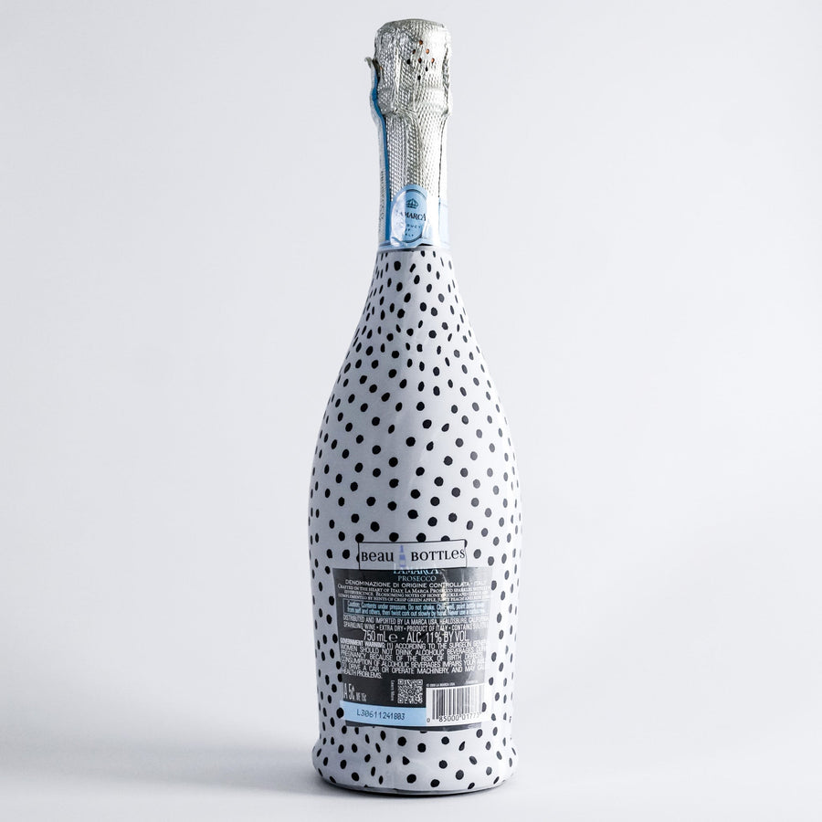 Beau Bottles Black and White Dots - Prosecco Collection