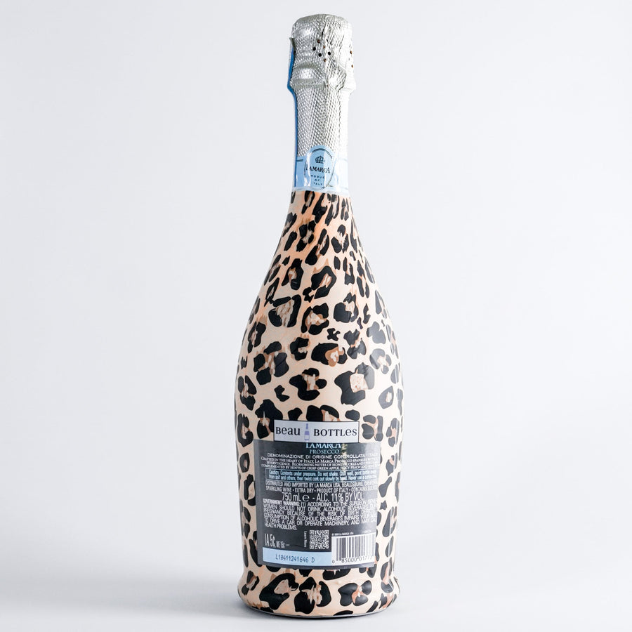 Beau Bottles Tan Leopard - Prosecco Collection