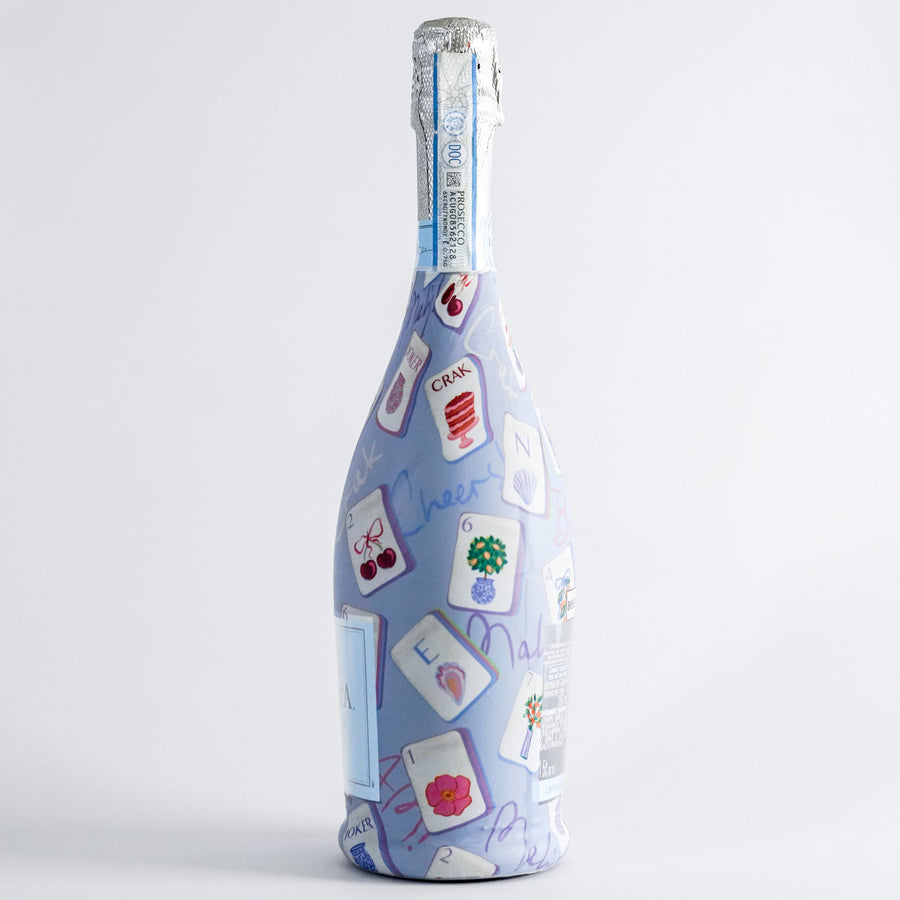Beau Bottles Pastel Blue Mahjong - Prosecco Collection