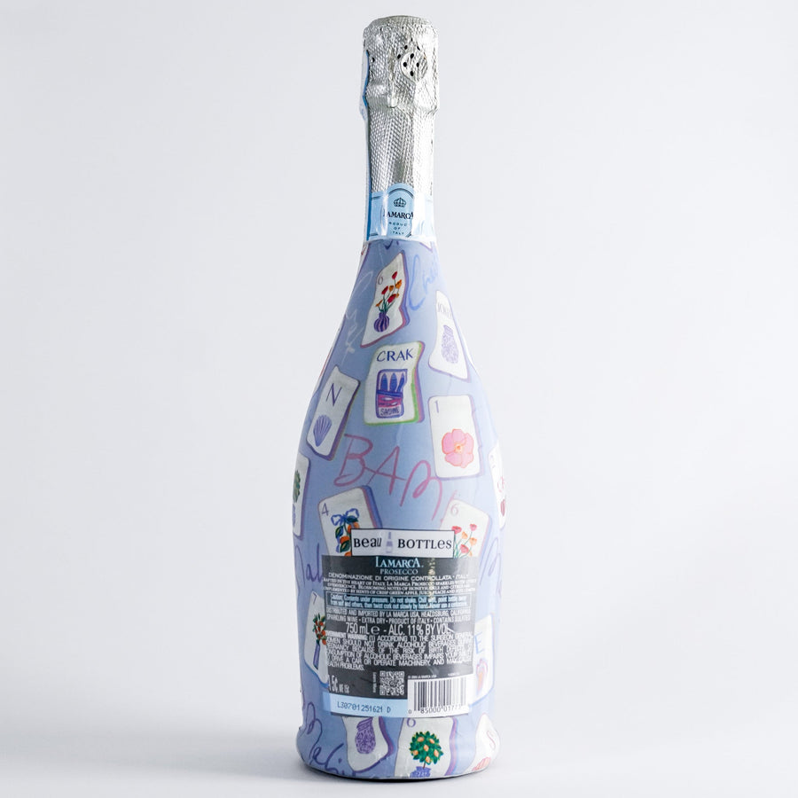Beau Bottles Pastel Blue Mahjong - Prosecco Collection