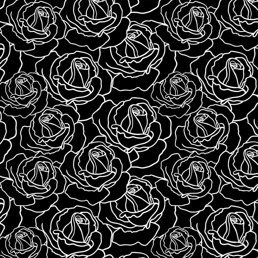 Black and White Roses Bottle Wrap on La Marca Prosecco